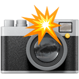 Emoji appareil photo avec flash