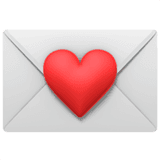 Emoji lettre d'amour